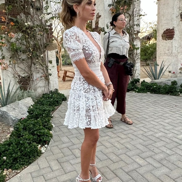 Bronx and Banco Megan Mini Dress in White - Picture 3 of 9